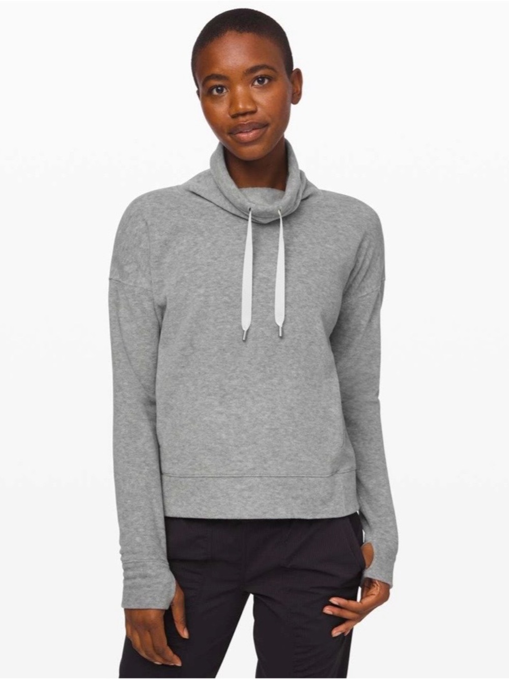 Lululemon Go Forward Pullover Heathered Core Light Grey 4